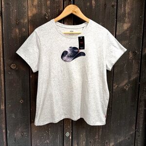 Levi’s NWT Western Saddle Hat Graphic Gray Short Sleeve Perfect Tee XL